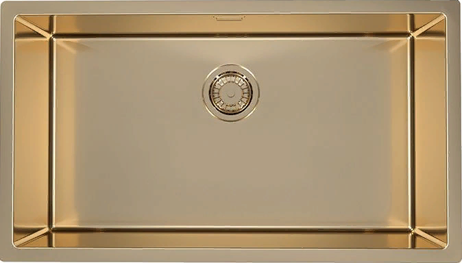 Фото товара: ALVEUS QUADRIX MONARCH 60 BRONZE, мойка, нерж. сталь, бронза (в комплекте с выпуском без сифона)