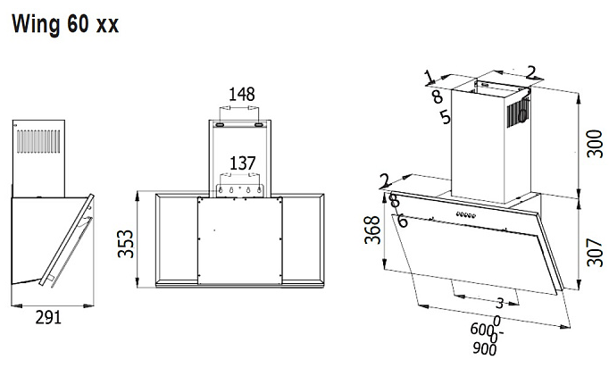 Детальное фото товара: Evelux Wing 60 BG