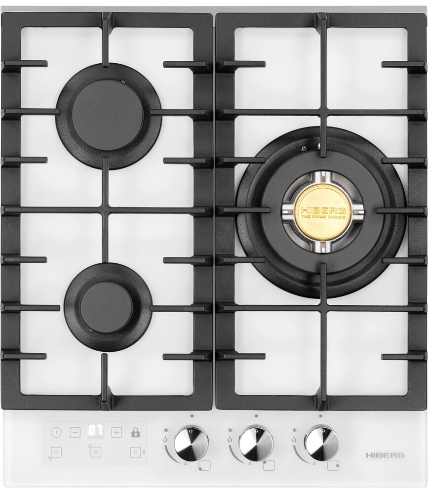 HIBERG VM 4235 W Детальное фото товара: HIBERG VM 4235 W газовая поверхность