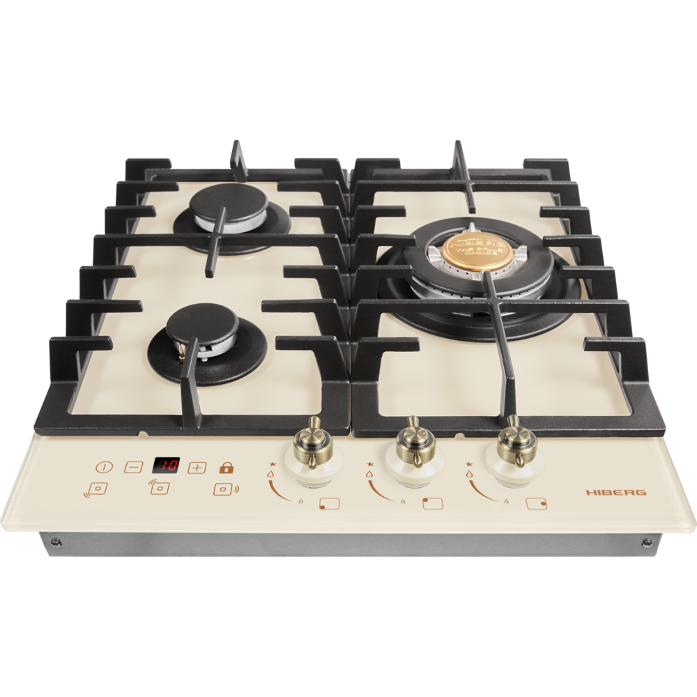 HIBERG VM 4535 Y Детальное фото товара: HIBERG VM 4535 Y газовая поверхность