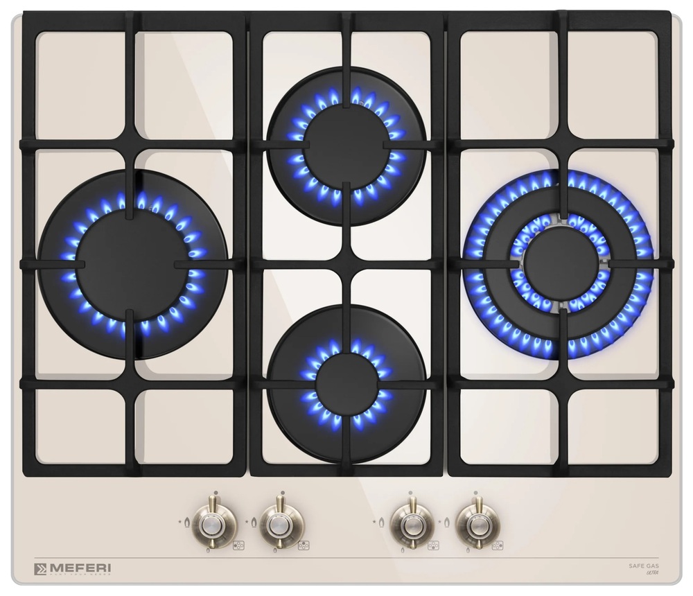 Детальное фото товара: MEFERI MGH604BG GLASS RETRO газовая поверхность