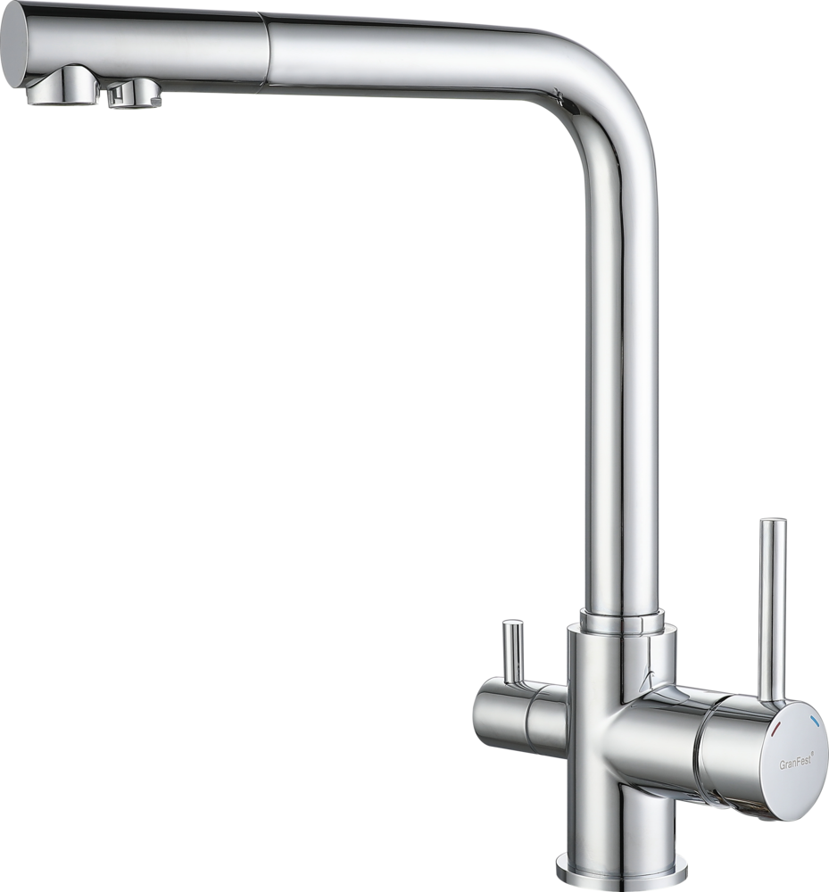 Фото товара: GranFest 3611, смеситель, хром