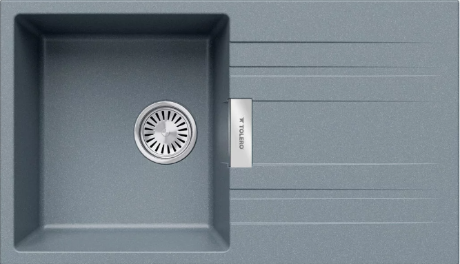 Tolero Loft TL-750, мойка, гранит, грей Фото товара: Tolero Loft TL-750, мойка, гранит, грей