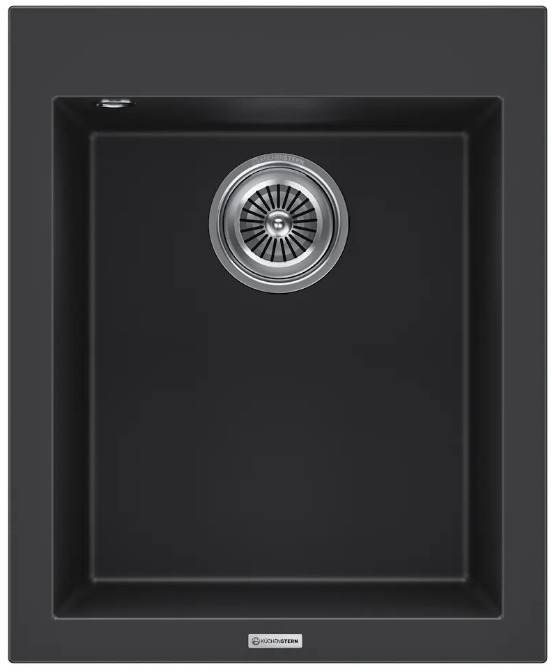 Фото товара: KUCHENSTERN OBEN 45, мойка, гранит, черный