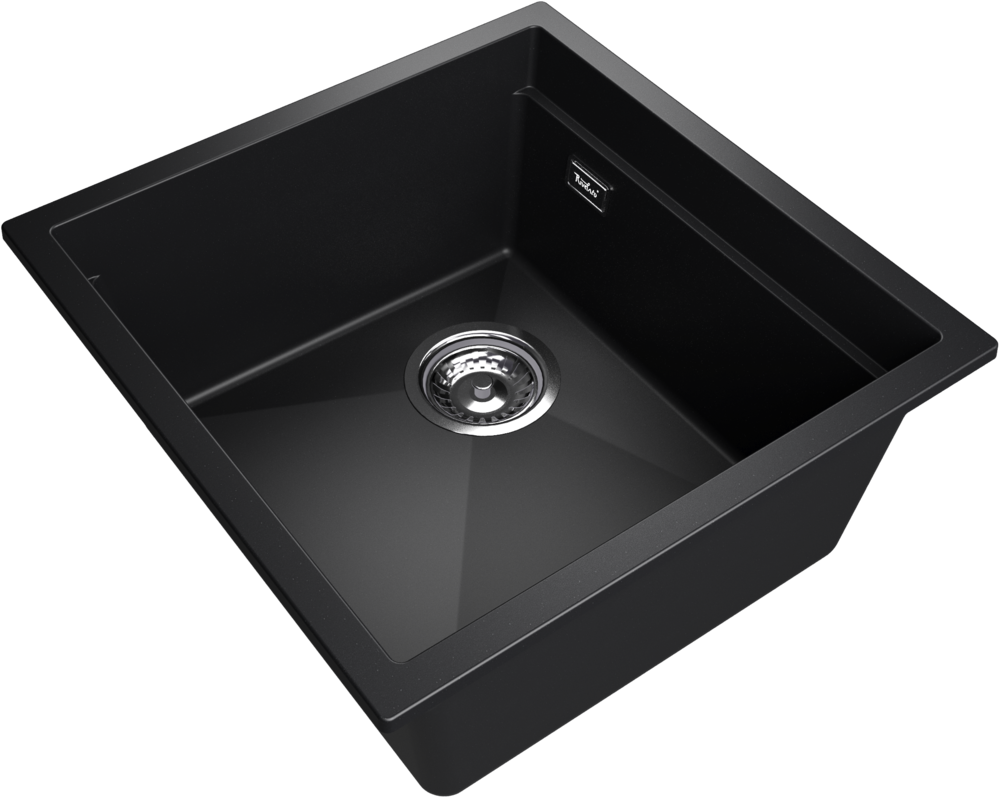 Детальное фото товара: Rivelato LINO LN-454-L nero, мойка, гранит, черный