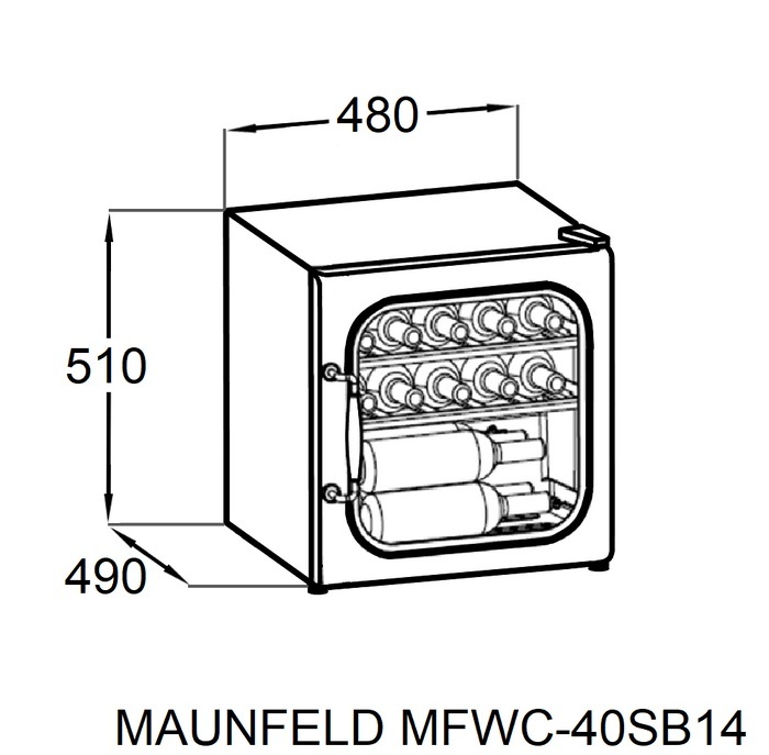 Детальное фото товара: Maunfeld MFWC-40SCH14
