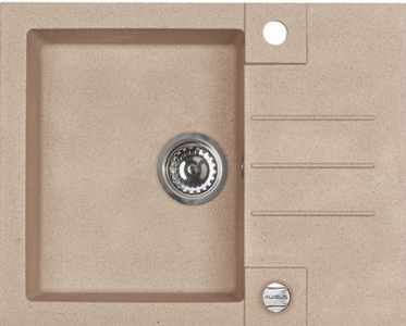 Фото товара: ALVEUS ROCK 30 GRANITAL BEIGE-G55, мойка, гранит, бежевый (с сифоном 1105296)