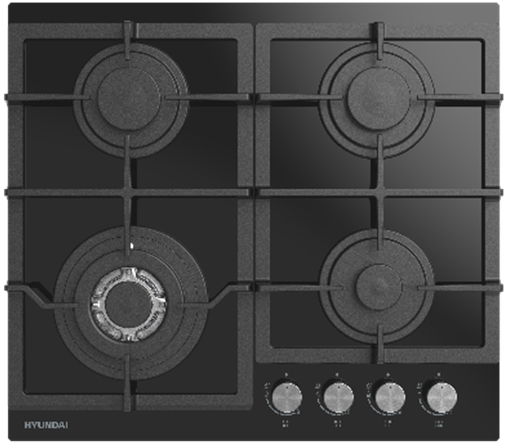 Фото товара: Hyundai HHG 6436 BG газовая поверхность