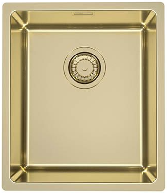 Фото товара: ALVEUS KOMBINO 20 MONARCH GOLD SAT-90, мойка, нерж. сталь, золото (в компл. с выпуском без сиф.)