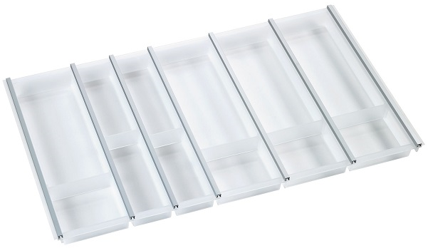 Детальное фото товара: Ninka Cuisio Aqua 900, Legrabox Blum, лоток для столовых приборов, белый