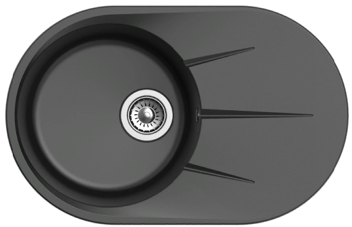 Фото товара: Ewigstein Rund R- 50F, мойка, гранит, антрацит