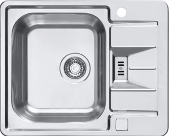 ALVEUS LINE MAXIM 60 FS SAT 90, мойка, нерж.сталь (в компл. с сифоном 1127248) Фото товара: ALVEUS LINE MAXIM 60 FS SAT 90, мойка, нерж.сталь (в компл. с сифоном 1127248)