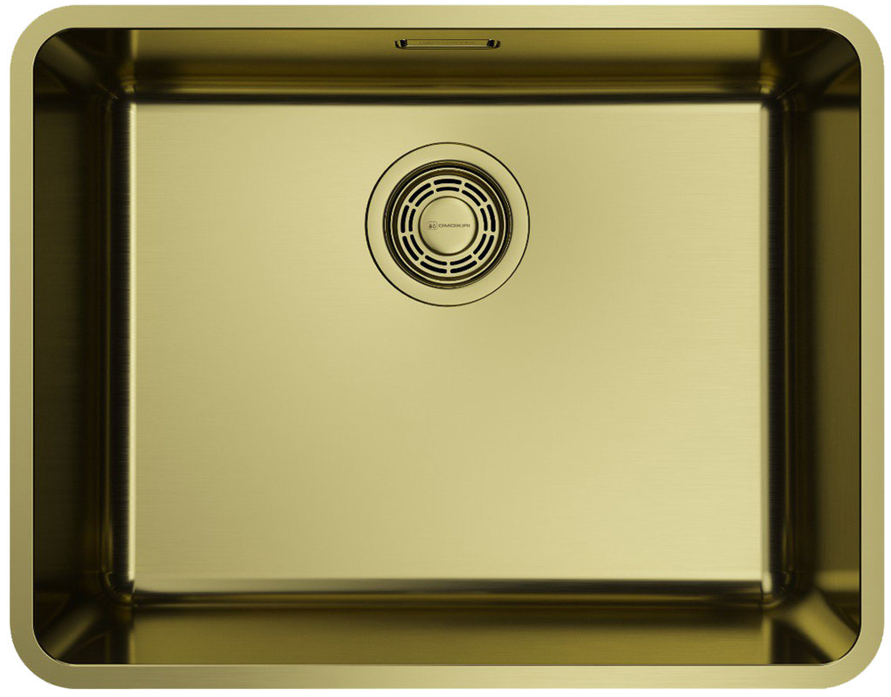 Фото товара: Omoikiri Omi 53-U/I-LG Ultra, мойка, нержавеющая сталь/ светлое золото
