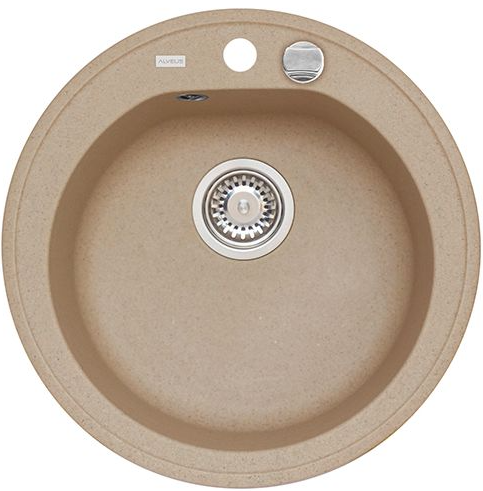 ALVEUS NIAGARA 10, мойка, гранит, бежевый ( с сифоном 1105296) Фото товара: ALVEUS NIAGARA 10, мойка, гранит, бежевый ( с сифоном 1105296)