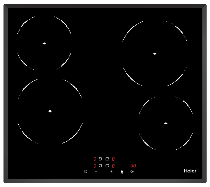 Фото товара: Haier HHY-C64NVB стеклокерамическая поверхность