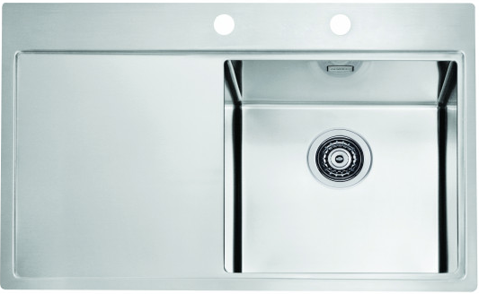 Фото товара: ALVEUS PURE 40R new KMB 90, мойка, нержавеющая сталь, правая (в комплекте с сифоном 1148858)