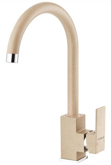Фото товара: ALVEUS SANTO G55 BEIGE, смеситель, гранит, бежевый