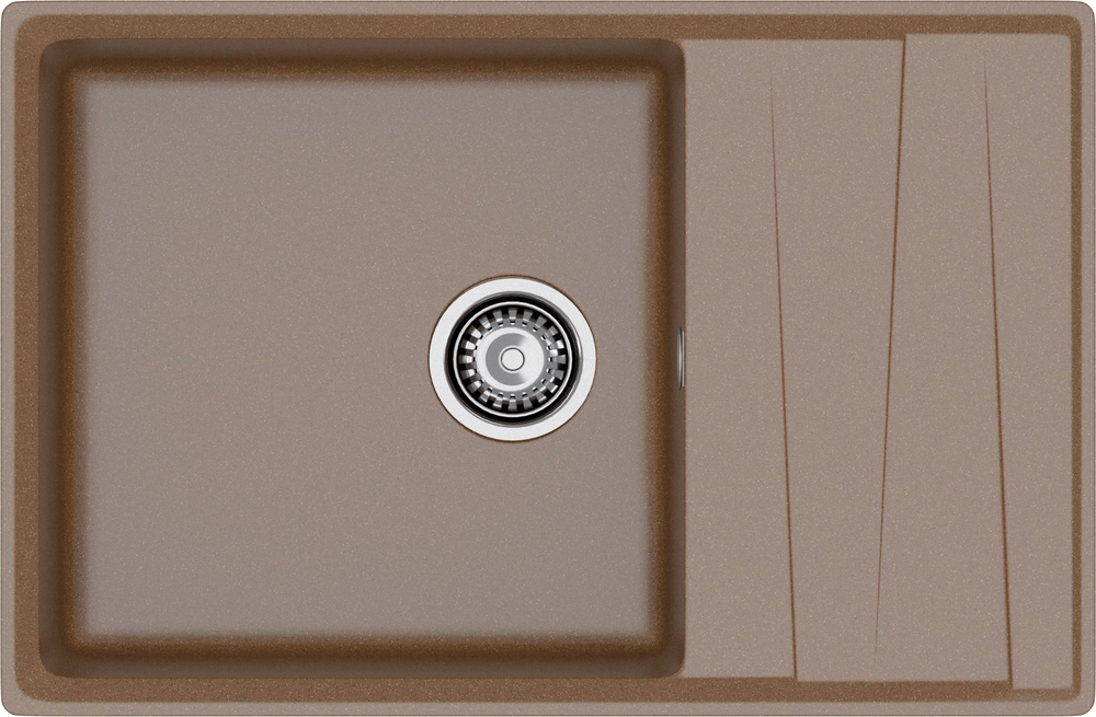 GranFest LEVEL GF-LV-760L, мойка, мрамор, терракот Детальное фото товара: GranFest LEVEL GF-LV-760L, мойка, мрамор, терракот