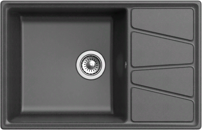 Фото товара: GranFest VERTEX GF-V-780L, мойка, мрамор, графит