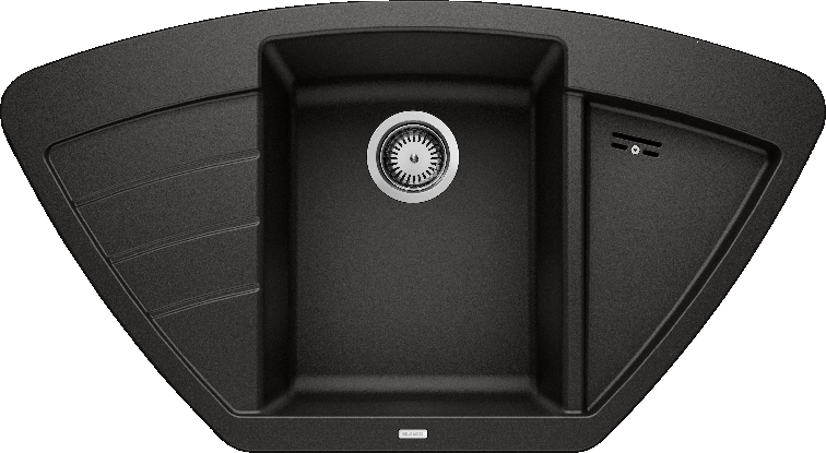 Фото товара: Blanco Zia 9E, мойка, гранит, черный