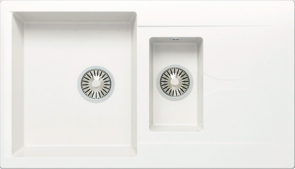 Фото товара: Polygran BRIG-870, мойка, мрамор, белый хлопок 36