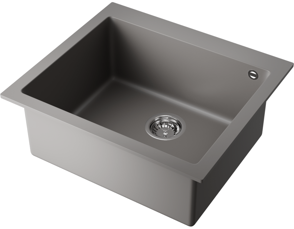 Детальное фото товара: Omoikiri Bosen 57A-GR, мойка, керамика, leningrad grey