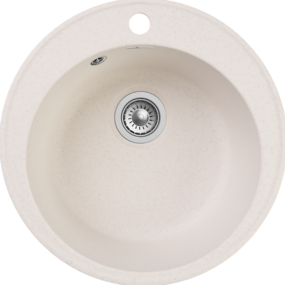 GranFest QUARZ GF-Z08, мойка, гранит, белый Фото товара: GranFest QUARZ GF-Z08, мойка, гранит, белый