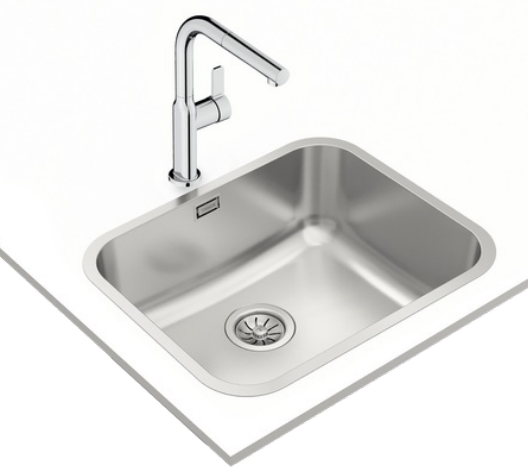 Детальное фото товара: Teka BET 50.40.20 PLUS POLISHED, мойка, нержавеющая сталь полированная