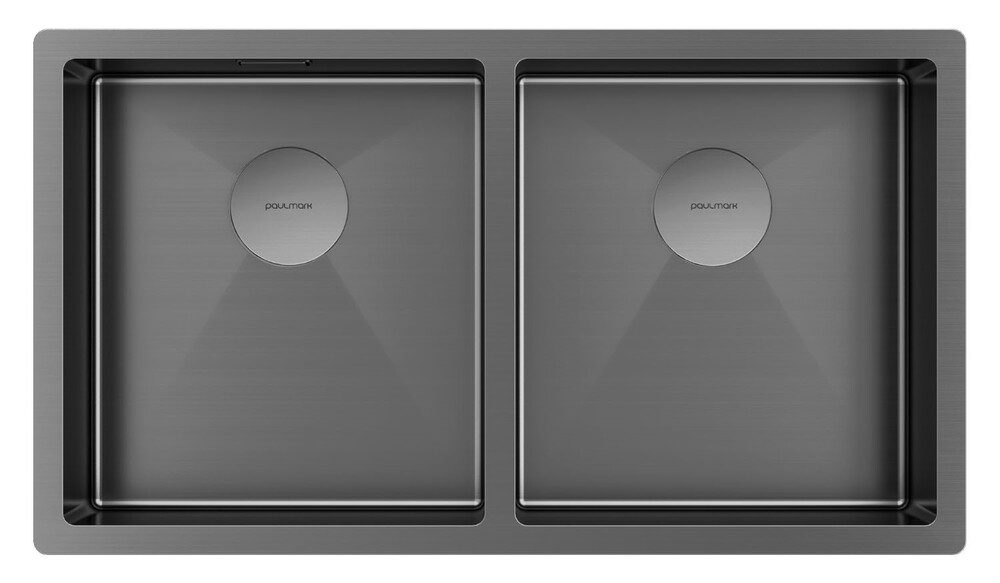 Фото товара: Paulmark NEXT 78/2 UNI, мойка, нержавеющая сталь, вороненая сталь
