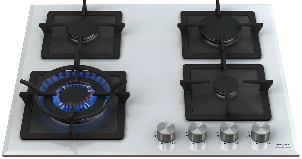 Krona CALORE 60 WH Детальное фото товара: Krona CALORE 60 WH газовая поверхность
