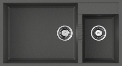 Фото товара: Omoikiri Tedori 85-2-U PL, мойка, гранит, платина