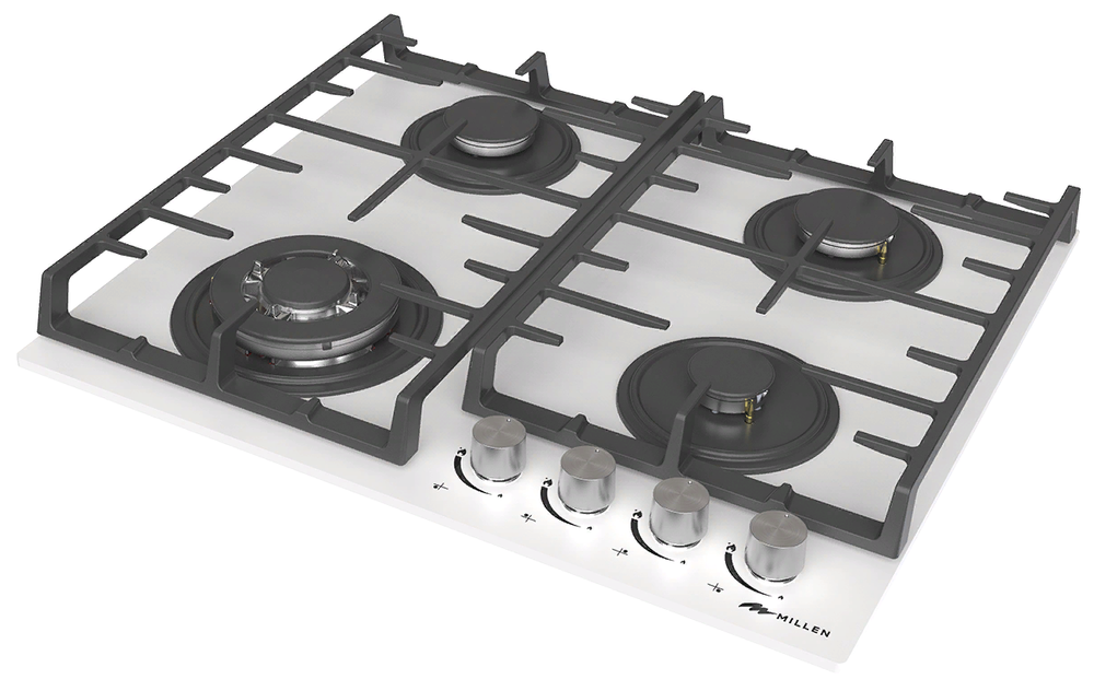 MILLEN MGHG 602 WH Детальное фото товара: MILLEN MGHG 602 WH газовая поверхность