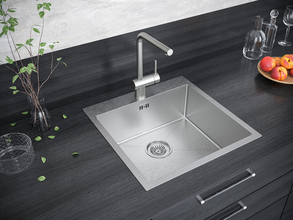 Детальное фото товара: Paulmark KRONER 51, мойка, нержавеющая сталь