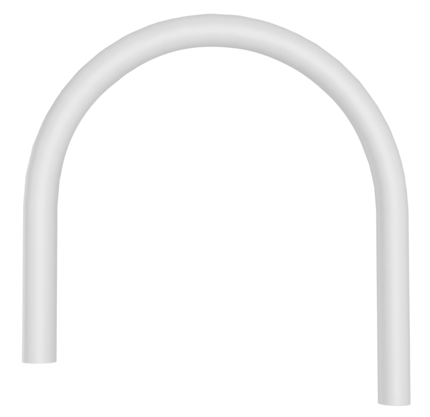 Paulmark Гибкий излив для смесителей, белый Детальное фото товара: Paulmark Гибкий излив для смесителей, белый