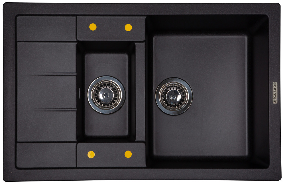 Фото товара: Ecoshtein RECHTECK 781.5, мойка, гранит, антрацит