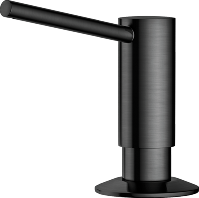 Omoikiri OM-02-PVD-GM, дозатор для моющего средства, вороненая сталь Детальное фото товара: Omoikiri OM-02-PVD-GM, дозатор для моющего средства, вороненая сталь