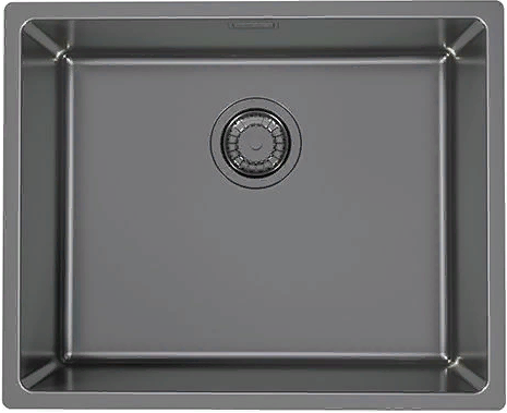 Детальное фото товара: ALVEUS KOMBINO 50 MONARCH ANTRACITE SAT-90, мойка,нерж.сталь, антрацит (в компл. с выпуском без сиф)