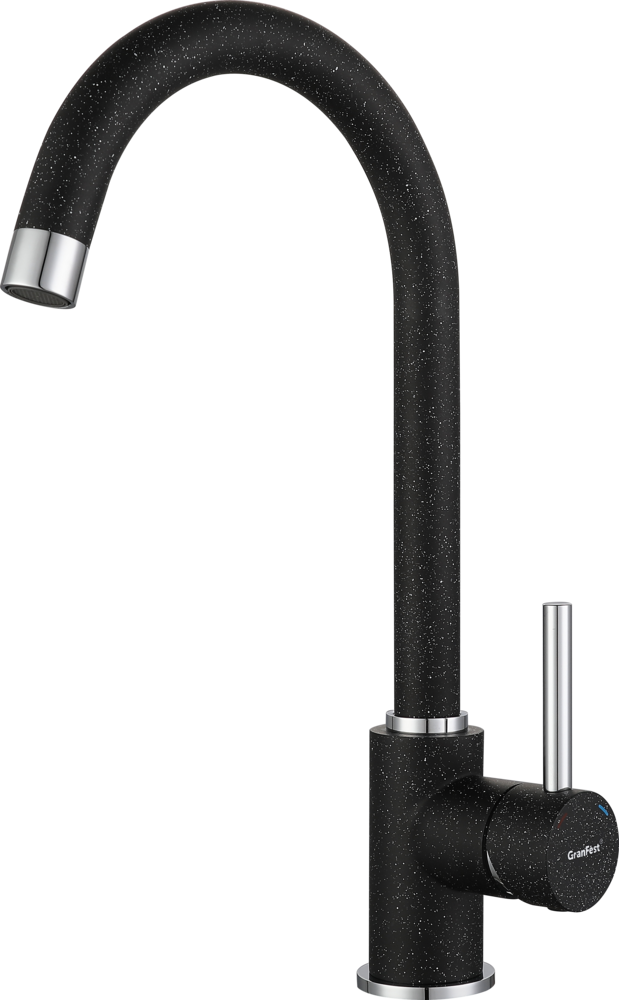 Фото товара: GranFest 3650, смеситель, мрамор, черный
