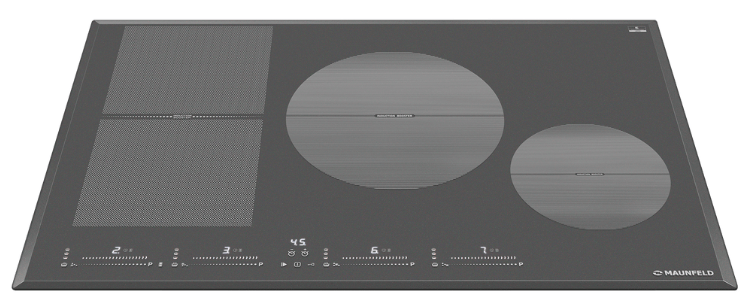 Детальное фото товара: Maunfeld CVI804SFDGR индукционная поверхность