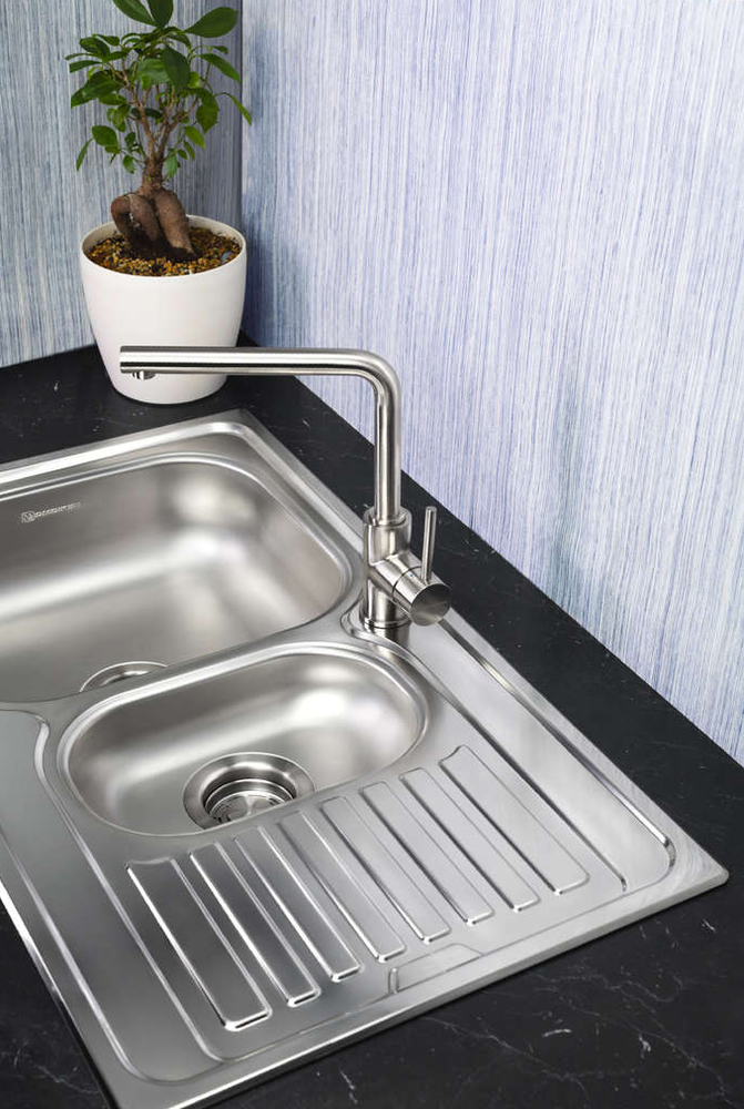 Детальное фото товара: Omoikiri Kashiogawa 86-2 IN, мойка, нерж. сталь, оборачиваемая