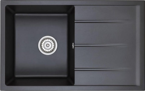 Детальное фото товара: Emar EMQ-1800.Q, мойка, гранит, оникс