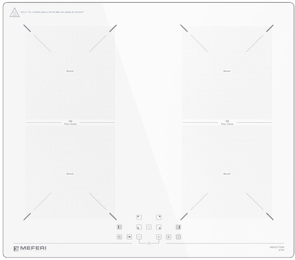 Фото товара: MEFERI MIH604WH ULTRA индукционная поверхность
