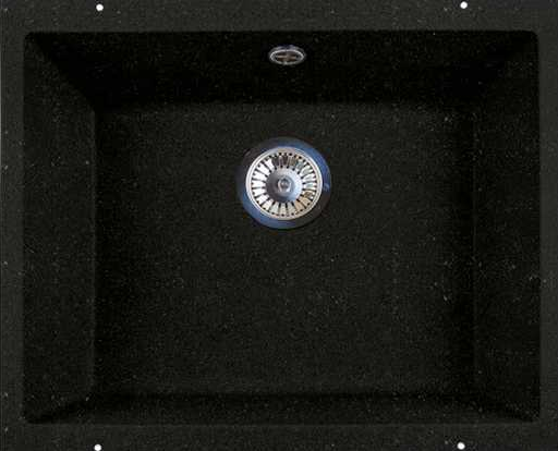 LAVA U.1 LAVA, мойка, гранит, черный металлик Фото товара: LAVA U.1 LAVA, мойка, гранит, черный металлик