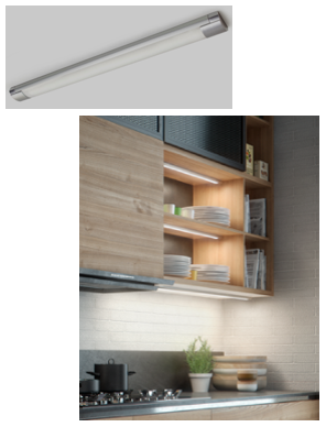 Детальное фото товара: Domus Line Mood HE светодиодный светильник 1200x40х17 мм,10,8 Вт, алюминий, свет натуральный