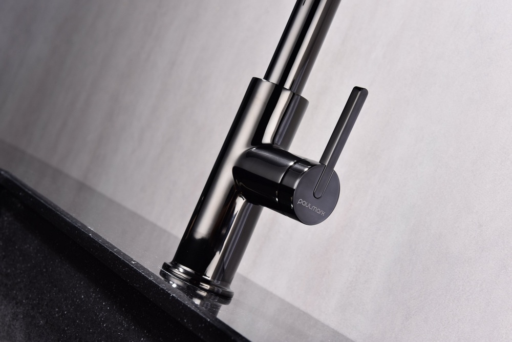 Детальное фото товара: Paulmark TORNADO, смеситель, глянцевый черный