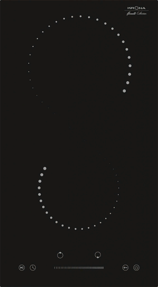 Фото товара: Krona CORTO 30 BL стеклокерамическая поверхность