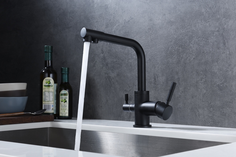 Детальное фото товара: Emar EC-3003N black, смеситель, черный