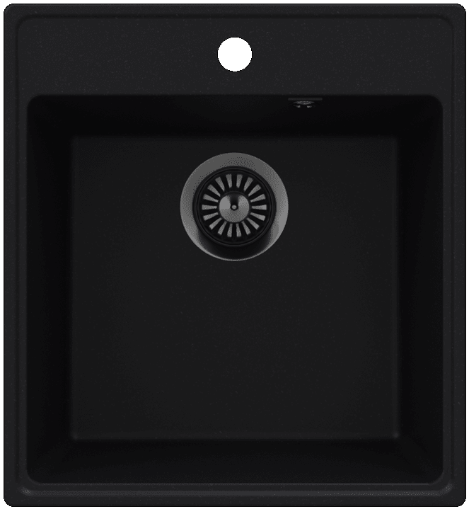 Фото товара: Maunfeld Perla 460 MFQS-460B, мойка, гранит, черный