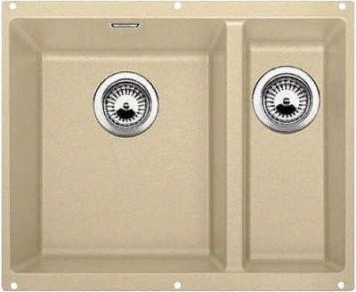 Фото товара: Blanco Rotan 340/160-U, мойка, гранит, шампань