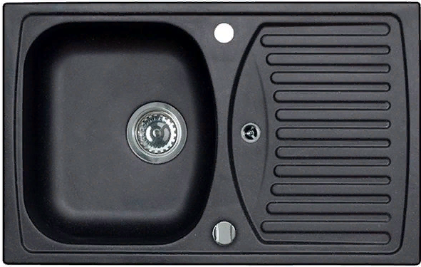Фото товара: ALVEUS GRANITAL RECORD 30 CARBON-G91, мойка, гранит, черный (в комплекте с сифоном 1113101)